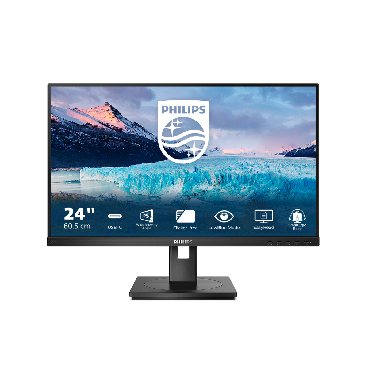 Monitor led 24" Philips 243S1 Full HD 1920x1080p 4ms classe D Nero [243S1/00]